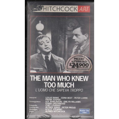 The Man Who Knew Too Much: L'Uomo Che Sapeva Troppo VHS Alfred Hitchcock Univideo - CN54232 Sigillato