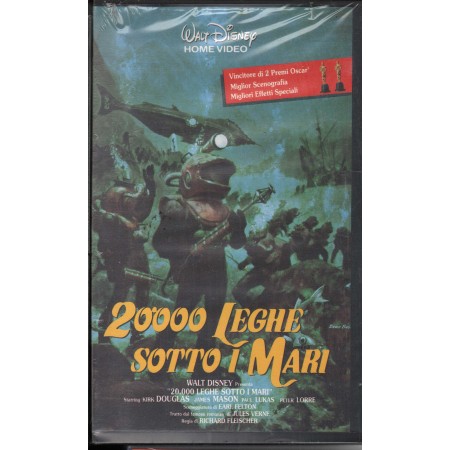 20.000 Leghe Sotto I Mari VHS Richard Fleischer Univideo - VS4007 Sigillato