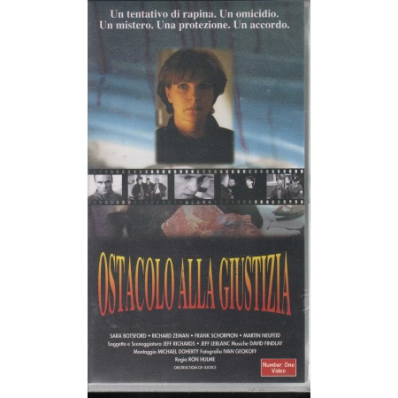 Ostacolo Alla Giustizia VHS Ron Hulme Univideo - NO63272 Sigillato