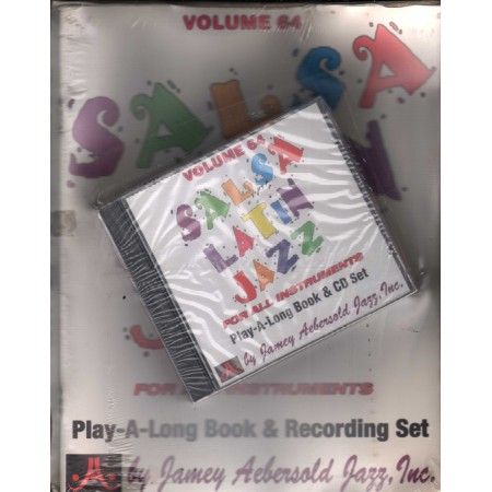 Jamey Aebersold CD - Libro Spartito Salsa Latin Jazz Vol.64 Sigillato