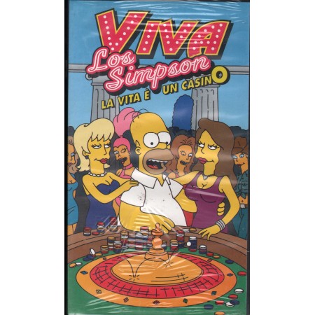 Viva Los Simpson: La Vita E' Un Casino VHS Univideo - 20001SA Sigillato