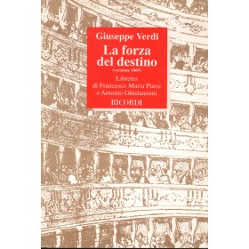 G. Verdi: La Forza Del Destino, Opera In Quattro Atti Libro - Spartito Francesco Maria Piave Nuovo G. Verdi: La Forza Del Destino, Opera In Quattro Atti Libro - Spartito Francesco Maria Piave Nuovo
