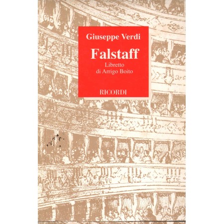 Giuseppe Verdi: Falstaff Libro - Spartito Arrigo Boito Nuovo