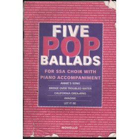 Five Pop Ballads: For SSA Choir With Piano Accompaniment Libro - Spartito Nuovo Five Pop Ballads: For SSA Choir With Piano Accompaniment Libro - Spartito Nuovo