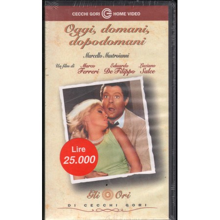 Oggi, Domani, Dopodomani VHS Salce, Ferreri, De Filippo Univideo 7713 Sigillato