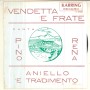 Pino Rena ‎Vinile 7" 45 giri Vendetta 'e Frate / Aniello 'e Tradimento Nuovo