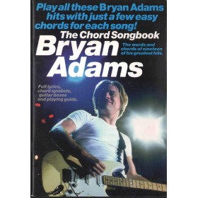 Bryan Adams Chord Songbook Libro - Spartito Nuovo Bryan Adams Chord Songbook Libro - Spartito Nuovo