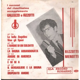 Complesso La Ruffa Vinile 7" 45 Il Bersagliere E La Bruna Ala – AP147 Nuovo Complesso La Ruffa Vinile 7" 45 Il Bersagliere E La Bruna Ala – AP147 Nuovo
