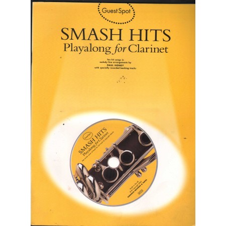 Guest Spot Smash Hits Playalong For Clarinet CD Libro - Spartito Nuovo