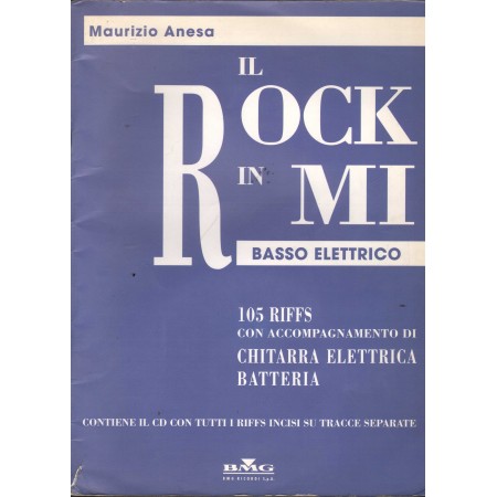 Il Rock In Mi Per Basso Elettrico Libro - Spartito Maurizio Anesa Nuovo