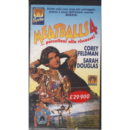 Meatballs 4: Porcelloni Alla Riscossa VHS Bob Logan Univideo - 1036202 Sigillato