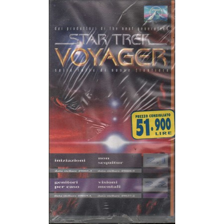 Star Trek Voyager 2.1 - 2.2 VHS Univideo - 5023117450891 Sigillato