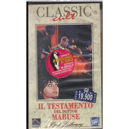 Classic Cult: Il Testamento Del Dottor Mabuse VHS Fritz Lang Univideo - 2004915 Sigillato