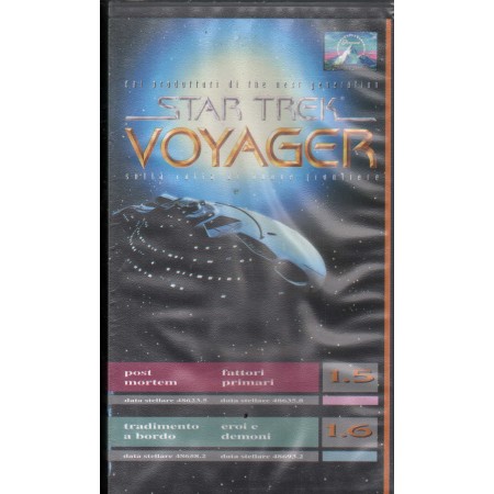 Star Trek. Voyager 1.5 - 1.6 VHS Cofanetto Univideo PVS70618 Sigillato