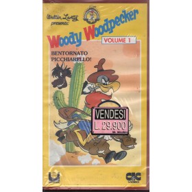Woody Woodpecker Vol.1: Bentornato Picchiarello VHS Univideo - UVS70106 Sigillato Woody Woodpecker Vol.1: Bentornato Picchiarello VHS Univideo - UVS70106 Sigillato