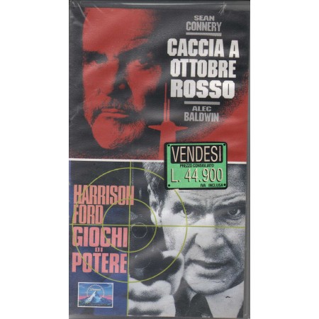 Caccia A Ottobre Rosso, Giochi Di Potere Cofanetto VHS Univideo - PVS70463 Sigillato