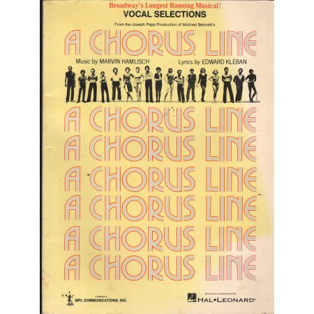 A Chorus Line: Vocal Selections Libro - Spartito Nuovo