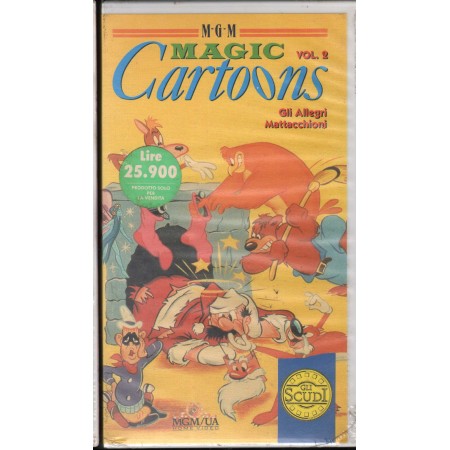 Magic Cartoons Vol. 2 - Gli Allegri Mattacchioni VHS Univideo - PIV50304 Sigillato