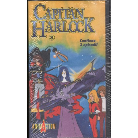 Capitan Harlock 8 VHS Matsumoto Univideo - 1472005 Sigillato