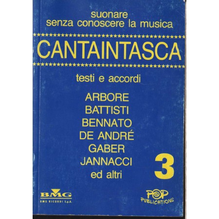 Cantaintasca N. 3 Piano, Vocal And Guitar Libro - Spartito Nuovo