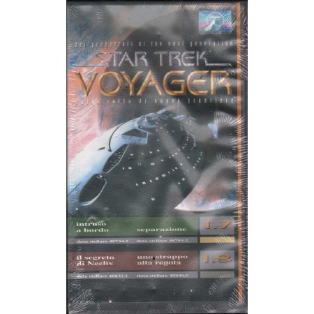 Star Trek: Voyager Stag. 1 Vol. 7 E 8 VHS Various Univideo - PVS70702 Sigillato