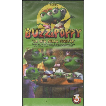 Buzz & Poppy, La Vita Nella Foresta Vol.3 VHS Univideo - CVS5003 Sigillato