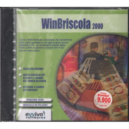 Win Briscola 2000 CD ROM Evviva Software - CD6070 Sigillato