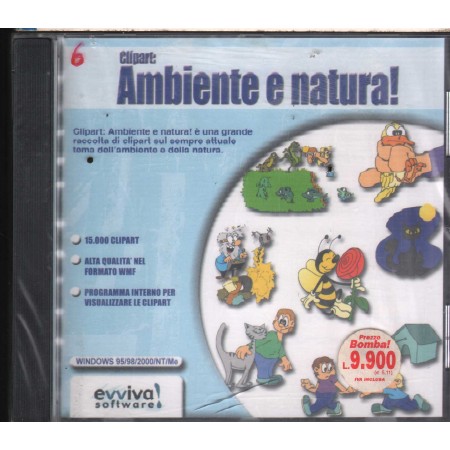 Clipart: Ambiente E Natura CD ROM Evviva Software - CD6069 Sigillato