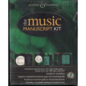 The Music Manuscript Kit CD ROM Boosey- Hawkes - 11229 Sigillato The Music Manuscript Kit CD ROM Boosey- Hawkes - 11229 Sigillato