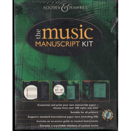 The Music Manuscript Kit CD ROM Boosey- Hawkes - 11229 Sigillato