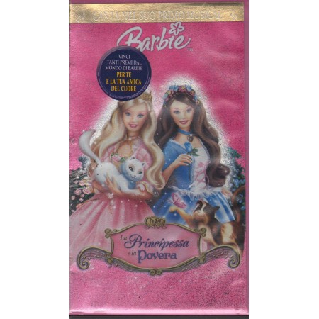 Barbie, La Principessa E La Povera VHS William Lau Univideo - 748226315U Sigillato