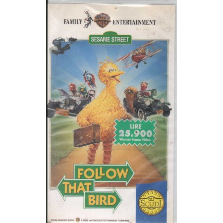 Sesame Street Presents: Follow That Bird VHS Ken Kwapis – PIV11522 Sigillato