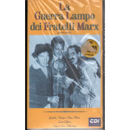 La Guerra Lampo Dei Fratelli Marx VHS Leo McCarey Univideo – CM84222 Sigillato