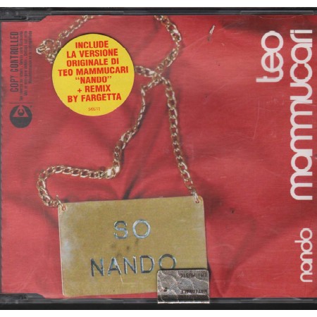 Teo Mammucari CD'S Singolo Nando Virgin Music – 724354957727 Nuovo