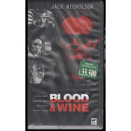 Blood & Wine VHS Bob Rafelson Univideo 22370 Sigillato