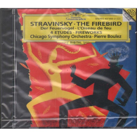 Igor Stravinsky CD The Firebird · 4 Etudes · Fireworks Deutsche – 4378502 Sigillato