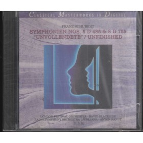 Schubert, Symphony Orch CD Symphonien Nos.5, Unvollendete, Unfinished Sigillato Schubert, Symphony Orch CD Symphonien Nos.5, Unvollendete, Unfinished Sigillato