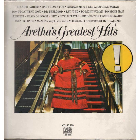 Aretha Franklin Lp 33giri Aretha's Greatest Hits Nuovo Sigillato 0075678145117