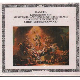 Georg Friedrich Handel CD La Resurrezione L'Oiseau Lyre – 4211322 Sigillato Georg Friedrich Handel CD La Resurrezione L'Oiseau Lyre – 4211322 Sigillato