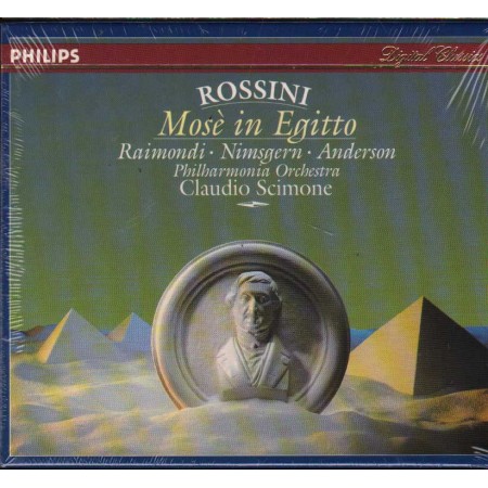 Philharmonia Orchestra, Scimone CD Rossini, Mosè In Egitto Philips – 4201092 Sigillato