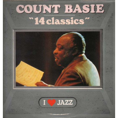 Count Basie Lp Vinile 14 Classics / CBS ‎21133 I Love Jazz Nuovo