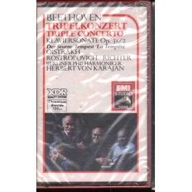 Beethoven, Karajan MC7 Triple Concerto Klaviersonate Op.31/2 EG7690324 Sigillato