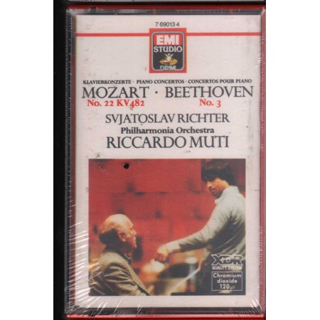 Mozart, Beethoven MC7 Piano Concertos No. 22 KV 482, No. 3 EMI – EG7690134 Sigillato