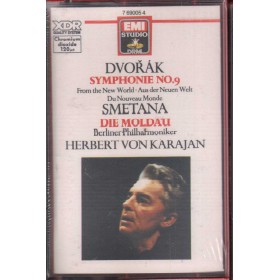 Dvorak, Smetana, Von Karajan MC7 New World Symphony EMI ‎– EG7690054 Sigillato