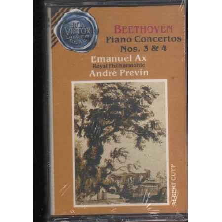 Beethoven, Emanuel Ax, Previn MC7 Concertos Nos. 3 And 4 RCA – VK60476 Sigillato