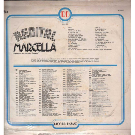 Marcella Bella - Recital / Record Bazaar RB 105