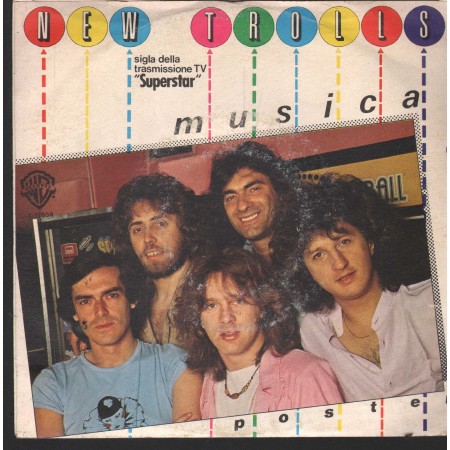 New Trolls Vinile 7" 45 Giri Musica - Poster WEA – T17654 Nuovo