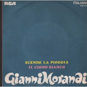 Gianni Morandi Vinile 7" 45 Giri Scende La Pioggia, Il Cigno Bianco PM3476 Nuovo