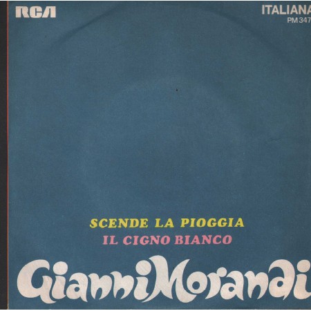Gianni Morandi Vinile 7" 45 Giri Scende La Pioggia, Il Cigno Bianco PM3476 Nuovo