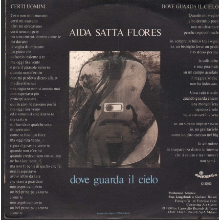 Aida Satta Flores Vinile 7" 45 Certi Uomini Carosello – CI20553 Nuovo